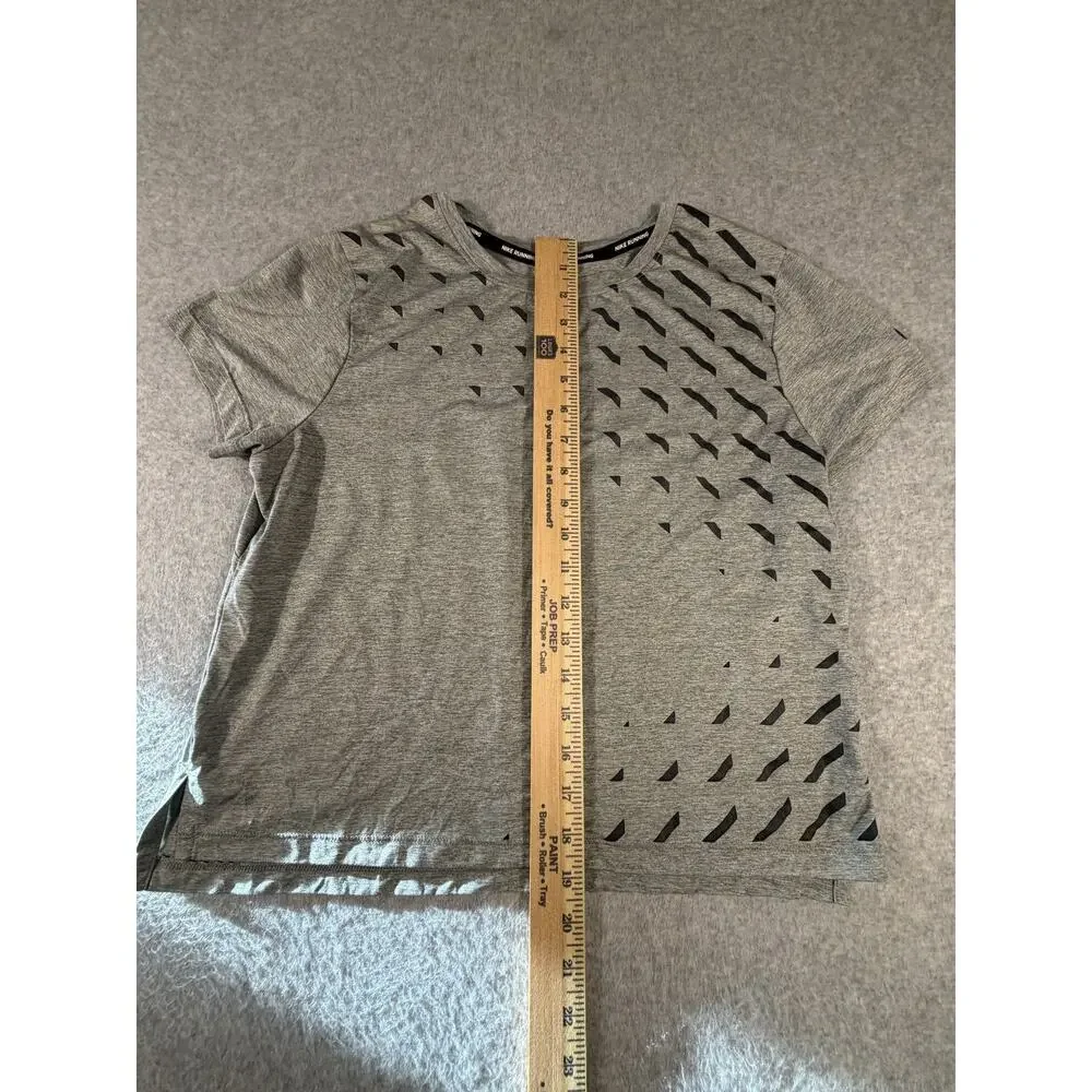 Nike Dri-Fit Women's Running Top, Grey, Size M - Picture 3 of 5